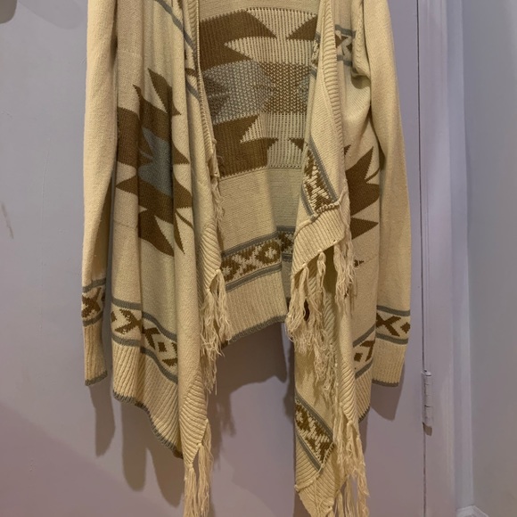 Aztec Fringed Cardigan - Picture 4 of 4